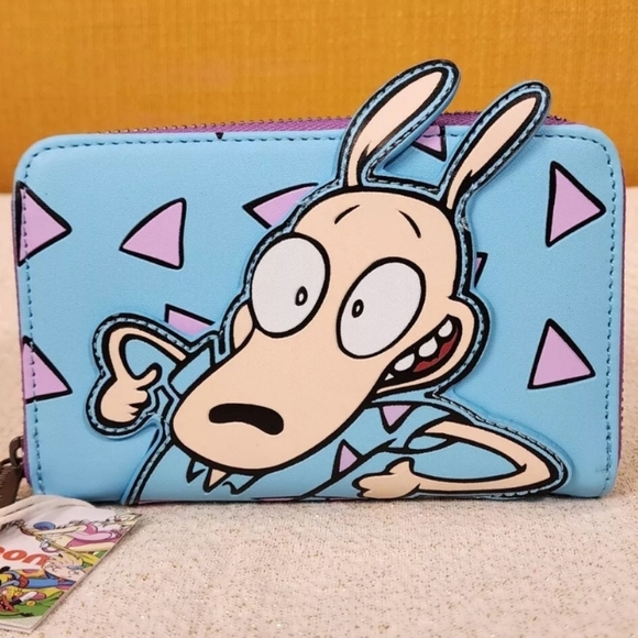 Loungefly Nickelodeon Rockos Modern Life Zip Around Wallet NEW - Picture 2 of 14